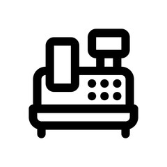 cash machine line icon