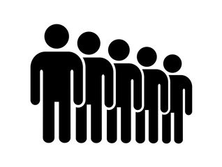 Symbol, ikona ludzi. Plik wektorowy