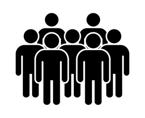 Symbol, ikona ludzi. Plik wektorowy