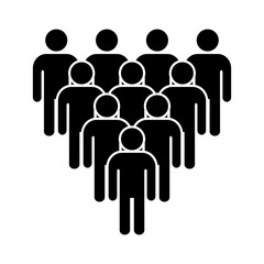 Symbol, ikona ludzi. Plik wektorowy