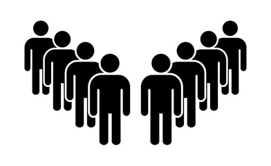 Symbol, ikona ludzi. Plik wektorowy