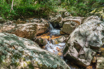 River of Bagnols en Foret in the Var in France, Provence