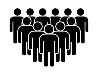 Symbol, ikona ludzi. Plik wektorowy