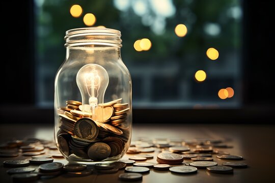 Geldmangel: Einmachglas symbolisiert steigende Kosten