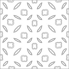 Stylish texture with figures from lines.Abstract geometric black and white pattern for web page, textures, card, poster, fabric, textile. Monochrome graphic repeating design. 