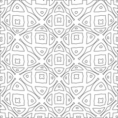 Stylish texture with figures from lines.Abstract geometric black and white pattern for web page, textures, card, poster, fabric, textile. Monochrome graphic repeating design. 