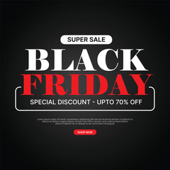 Black friday sale social media post banner eps vector file Black. friday sale promotion