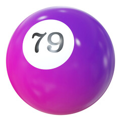 Ball Number 79 - 3d Render