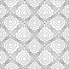 
 Stylish texture with figures from lines.Abstract geometric black and white pattern for web page, textures, card, poster, fabric, textile. Monochrome graphic repeating design. 