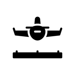 landing glyph icon