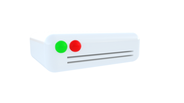 illustration of a white web server