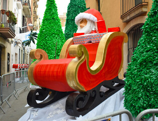 Calles decoradas Festival de Gracia en Barcelona España
