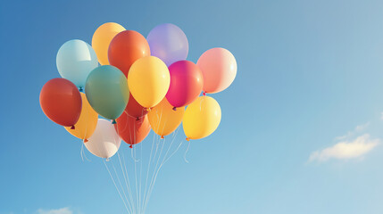 Balloons in the Sky.Generative Ai