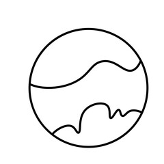 Travel Icon Line Element