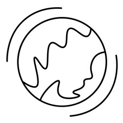 Travel Icon Line Element
