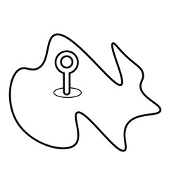 Travel Icon Line Element