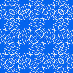 Ornament in ethnic style.Seamless pattern with abstract shapes. Repeat design for fashion, textile design,  on wall paper, wrapping paper, fabrics and home decor.