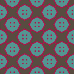 Fototapeta premium Ornament in ethnic style.Seamless pattern with abstract shapes. Repeat design for fashion, textile design, on wall paper, wrapping paper, fabrics and home decor.