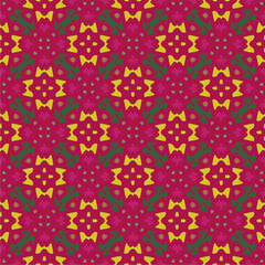 Ornament in ethnic style.Seamless pattern with abstract shapes. Repeat design for fashion, textile design,  on wall paper, wrapping paper, fabrics and home decor.