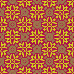 Ornament in ethnic style.Seamless pattern with abstract shapes. Repeat design for fashion, textile design,  on wall paper, wrapping paper, fabrics and home decor.