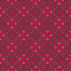 Ornament in ethnic style.Seamless pattern with abstract shapes. Repeat design for fashion, textile design,  on wall paper, wrapping paper, fabrics and home decor.