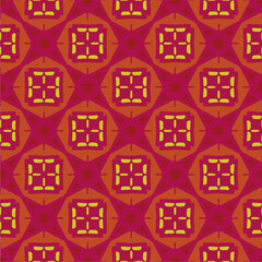 Ornament in ethnic style.Seamless pattern with abstract shapes. Repeat design for fashion, textile design,  on wall paper, wrapping paper, fabrics and home decor.