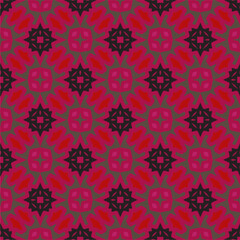 Ornament in ethnic style.Seamless pattern with abstract shapes. Repeat design for fashion, textile design,  on wall paper, wrapping paper, fabrics and home decor.