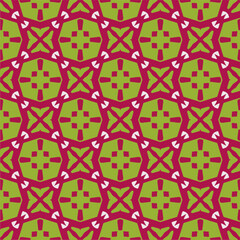 Ornament in ethnic style.Seamless pattern with abstract shapes. Repeat design for fashion, textile design,  on wall paper, wrapping paper, fabrics and home decor.