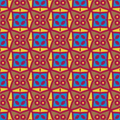 Ornament in ethnic style.Seamless pattern with abstract shapes. Repeat design for fashion, textile design,  on wall paper, wrapping paper, fabrics and home decor.