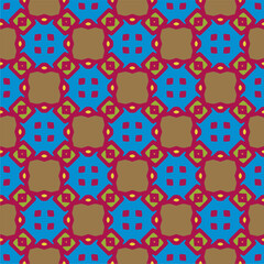 Ornament in ethnic style.Seamless pattern with abstract shapes. Repeat design for fashion, textile design,  on wall paper, wrapping paper, fabrics and home decor.