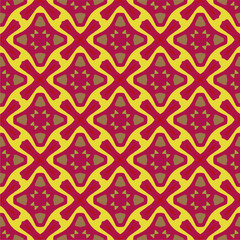 Ornament in ethnic style.Seamless pattern with abstract shapes. Repeat design for fashion, textile design,  on wall paper, wrapping paper, fabrics and home decor.