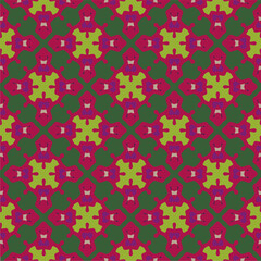 Ornament in ethnic style.Seamless pattern with abstract shapes. Repeat design for fashion, textile design,  on wall paper, wrapping paper, fabrics and home decor.