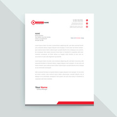 Vector letterhead simple design vector corporate latterhead vector file