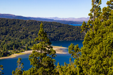 Bariloche beautiful views, landscapes, mountains and lakes Patagonia Argentina