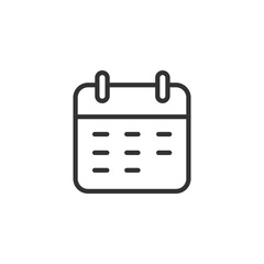 Calendar Isolated Web Mobile 