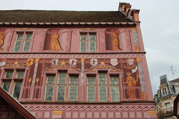 Fototapeta premium renaissance hall (former town hall) in mulhouse in alsace (france)