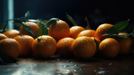 Some oranges together.