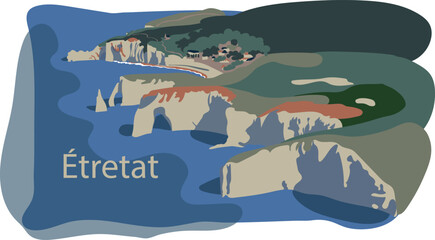 West coast of France. Clifs of Etreta