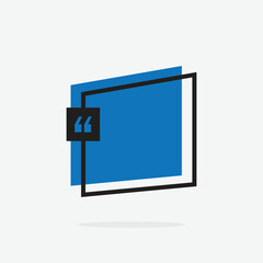 Digital title. Futuristic textbox template, frame box with text sample. Flat vector illustration for presentation or infographics content concept