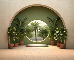 Indoor and outdoor plants beautify a home's interior, filling a greenhouse, garden, and pots with a variety of flowers, trees, and bonsai, creating a natural and decorative atmosphere