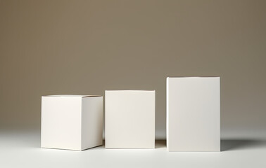 empty Box ,3D Packaging Design Template for Business Merchandise