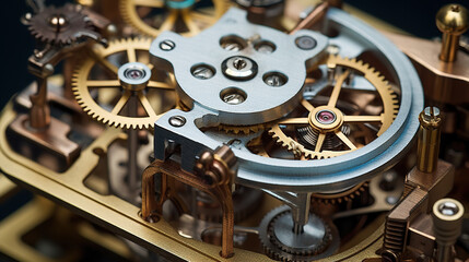 old watch mechanism. Generative Ai