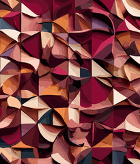 "Spectrum of Shapes: Expressive Colorful Geometric Art"