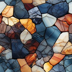 Marble and Stone Textures Seamless Digital Pattern