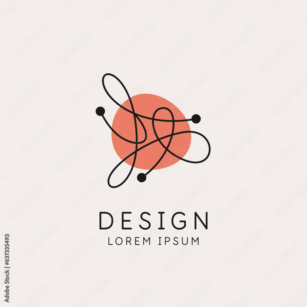 Aufkleber a composition with abstract elements in a popular style. elemetns for your design.