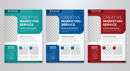business flyer template editable vector design