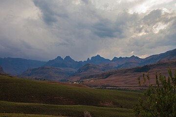 Cloudy Drakensberg Sunset 15730