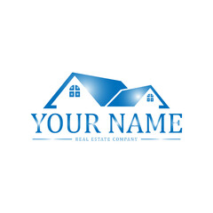 Real Estate Logo, Creative Roof House Logo, Abstract Buildings Logo
