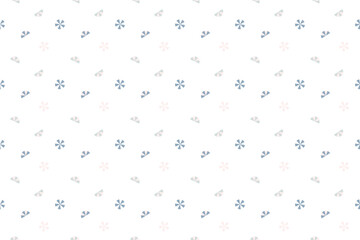 A tiny flower as seamless pattern background