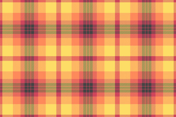 Tartan seamless fabric of vector background check with a texture pattern textile plaid.